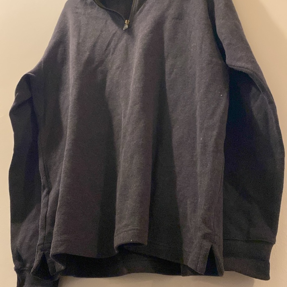 Rodd & Gunn mens XL gray 100% cotton dark gray quarter zip - great condition - Picture 5 of 6